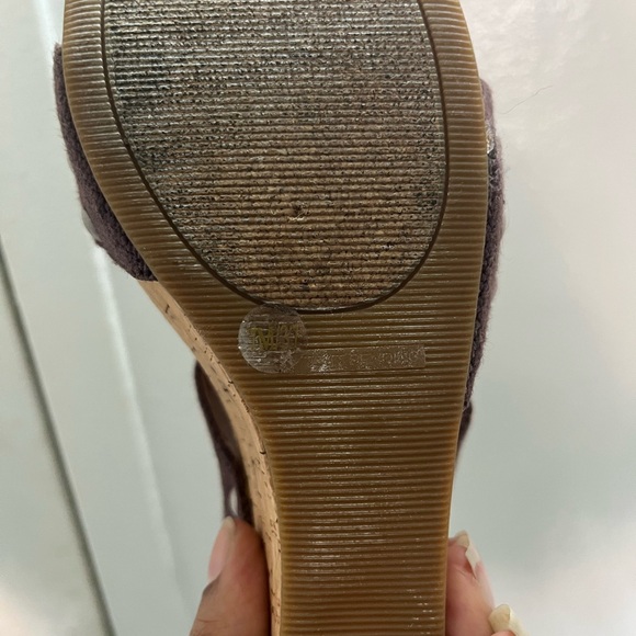 Lucky Brand Brown Wedge Sandals #Y2K - Picture 7 of 7